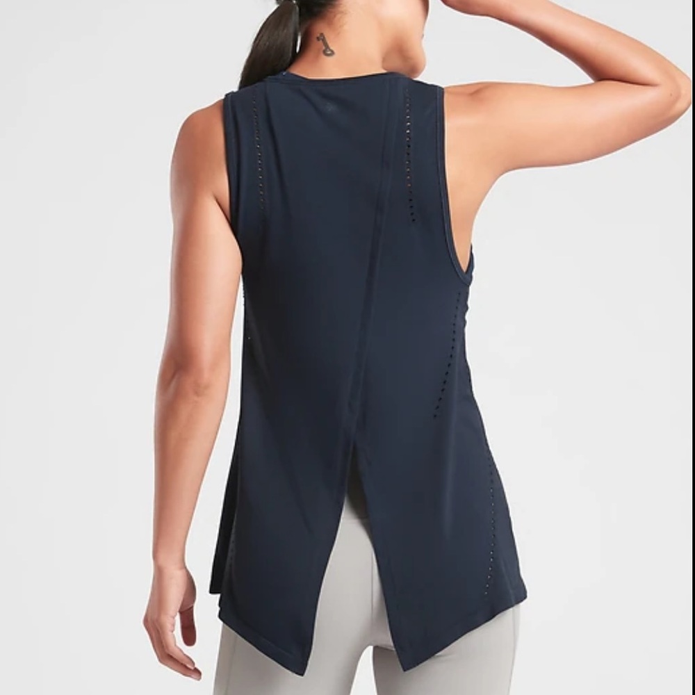 Athleta Navy Tank Top, Size Medium